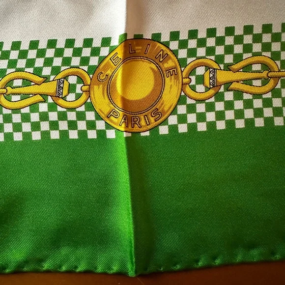 Celine Silk Scarf - Large - Picture 6 of 9